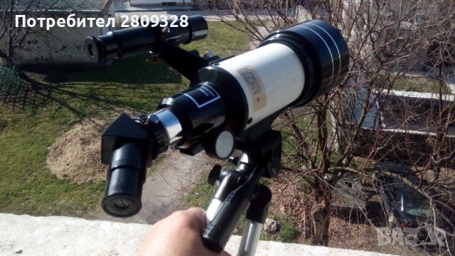 Телескоп астрономически рефрактор с тринога