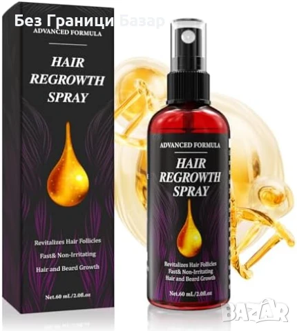 Нов Серум за растеж на коса с 5% формула и розмарин – 60мл за мъже и жени