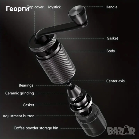 Ръчна кафемелачка, снимка 3 - Кафемашини - 51651199