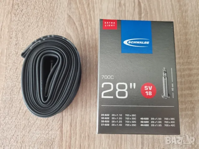 Вътрешна гума Schwalbe Extralight 28" за ремонт, снимка 2 - Части за велосипеди - 47041611