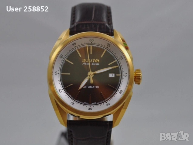 Bulova Accu-Swiss 64B127 Tellaro Автоматичен часовник - нов с кутия и документи, снимка 2 - Мъжки - 54092971