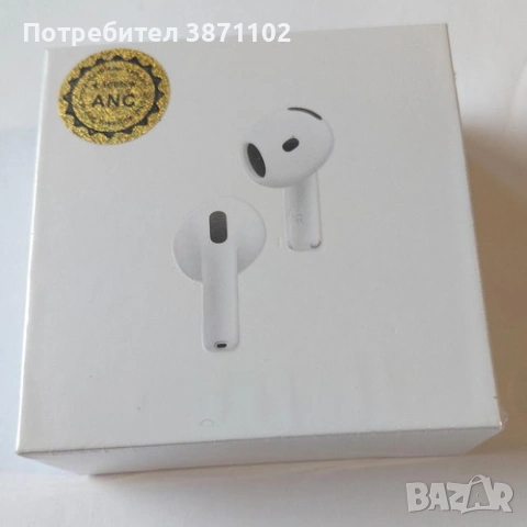 AirPods Pro 4 Bluetooth Слушалки – Безжични, ANC, Wireless Charging, iOS & Android