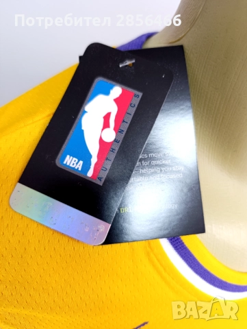 Мъжки потник Nike LA Lakers Lebron James season 2023-24 размер XL, снимка 9 - Тениски - 52183380