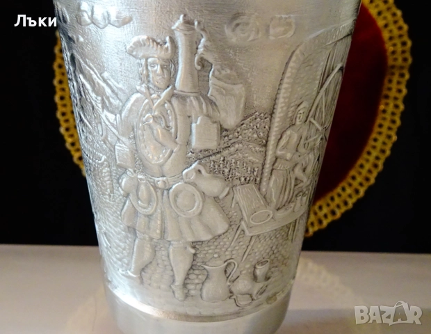 Калаена чаша,халба,картини със стари занаяти. , снимка 7 - Антикварни и старинни предмети - 51704585