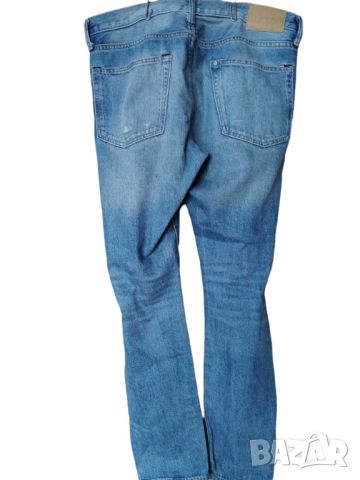 Мъжки дънки със скъсвания H&M, Slim Straight, 100% памук, 34, снимка 2 - Дънки - 45717979