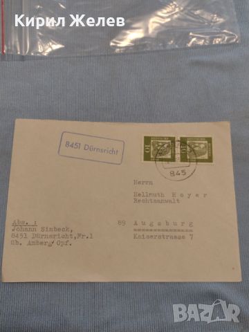 Стар пощенски плик с марки и печати Аугсбург Германия за КОЛЕКЦИЯ ДЕКОРАЦИЯ 26501, снимка 1 - Филателия - 46263097