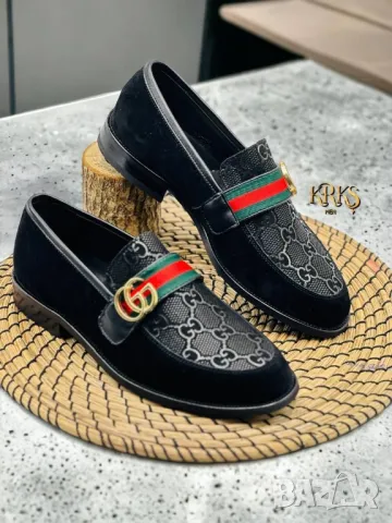 мъжки официални обувки gucci, снимка 7 - Официални обувки - 46844739