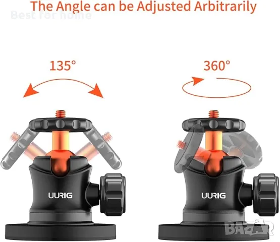 Стойка за  камера за  с магнит UURIG BH-04, снимка 3 - Чанти, стативи, аксесоари - 49659990