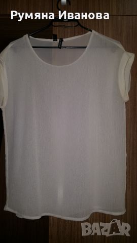 Бяла блуза MANGO, снимка 1 - Други - 45892956