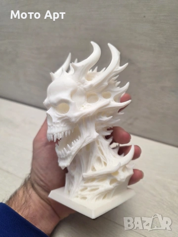 Демонска Дяволска Глава Фигура Демон Дявол Diablo 3D Принт за Оцветяване, снимка 6 - Статуетки - 54090626