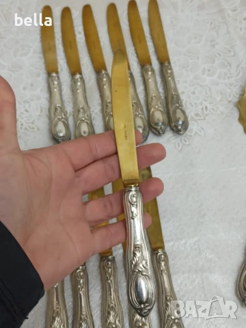 Сребърни стари прибори Солинген комплект , снимка 16 - Антикварни и старинни предмети - 50576022