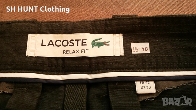 LACOSTE RELAX FIT размер 33 / M къси панталони 19-40, снимка 12 - Къси панталони - 53213858
