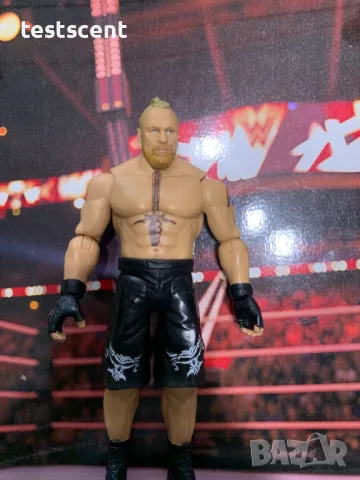 Екшън фигура WWE Brock Lesnar Брок Леснар Mattel Basic Series играчка WWE MMA UFC, снимка 4 - Други - 49551761