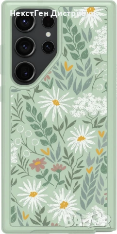OtterBox Symmetry Series Case за Samsung Galaxy S23 Ultra Clear/Green | Нов , снимка 2 - Калъфи, кейсове - 53457644