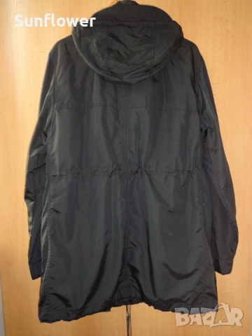 Оригинално мъжко черно дълго яке с качулка Burberry London , снимка 3 - Якета - 51720819