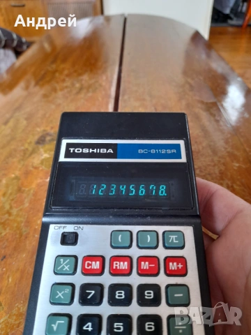 Стар калкулатор Toshiba BC-8112SR, снимка 6 - Други ценни предмети - 54044253
