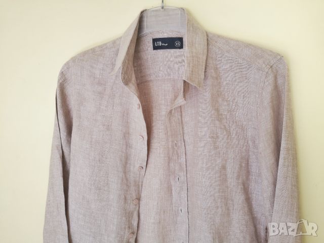 LTB 1948 Summer Shirt Long Sleeve / XS* / мъжка ленено памучна лятна риза / състояние: ново, снимка 11 - Ризи - 45189850