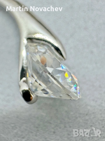 Сребърни обеци с мойсанит (Диамант) 1 карат, снимка 11 - Обеци - 53330907