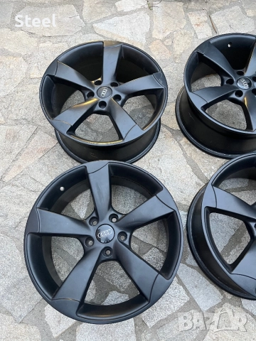 Джанти Audi Rotor 18ки, 5х112, 8J, et45, ц.о. 66.6мм, снимка 4 - Гуми и джанти - 52059883