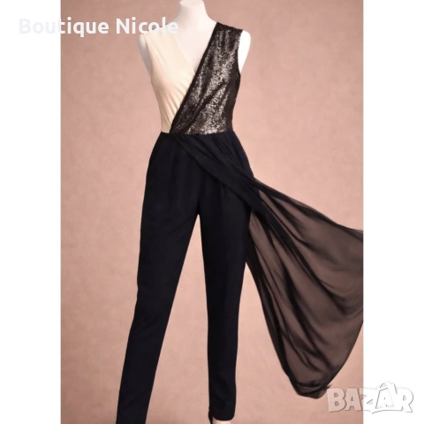 Елегантен гащеризон с пайети и пола 