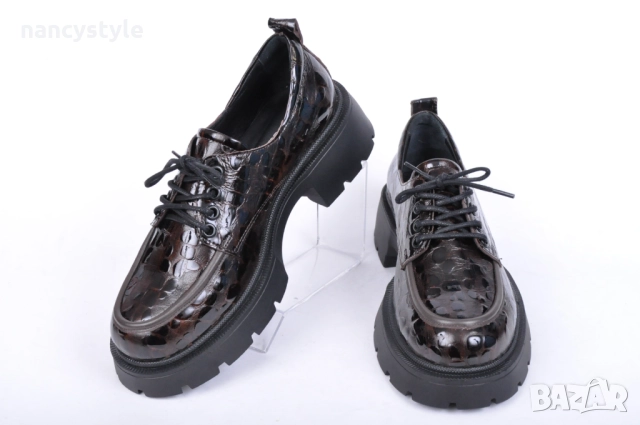 NEW! Дамски ежедневни обувки от естествен лак, снимка 2 - Дамски ежедневни обувки - 51997470