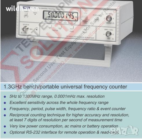 THURLBY THANDAR TF830 1.3 Ghz Универсален честотомер /мултицет/мултиметър, снимка 8 - Друга електроника - 45197357