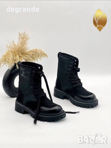 Черни Дамски боти Celine, снимка 3 - Дамски боти - 51872153