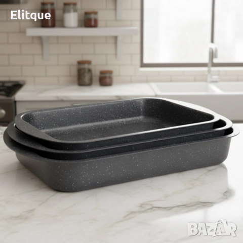 Мраморна тава за печене – повече място, по-малко усилие, снимка 3 - Съдове за готвене - 52710213