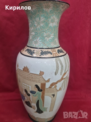 Голяма Стара Порцеланова Ваза! , снимка 2 - Антикварни и старинни предмети - 52980807