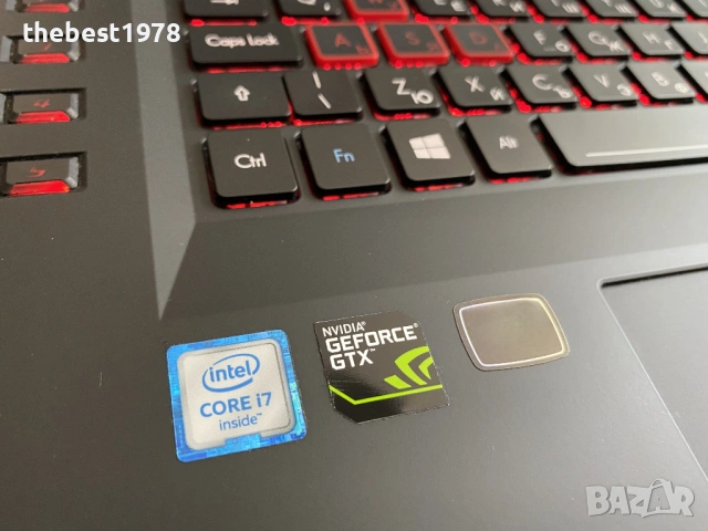 17.3 Predator G9`i7-6700HQ/GTX 1070-8GB/16GB DDR4/256GB SSD+1TB/75Hz FHD IPS, снимка 2 - Лаптопи за игри - 54031382
