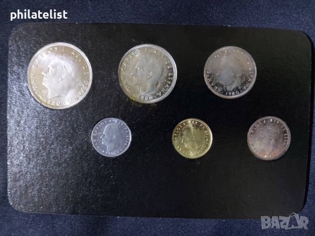 Испания 1980 - Комплектен сет от 6 монети - Световно първенство по футбол 1982​, снимка 3 - Нумизматика и бонистика - 46431560