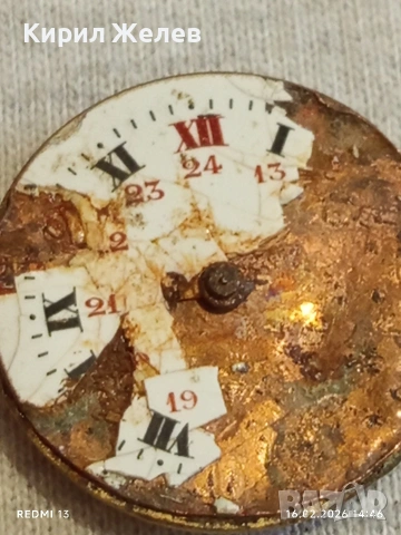 Стар механизъм от ръчен часовник рядък за КОЛЕКЦИЯ 51855, снимка 3 - Антикварни и старинни предмети - 53495501