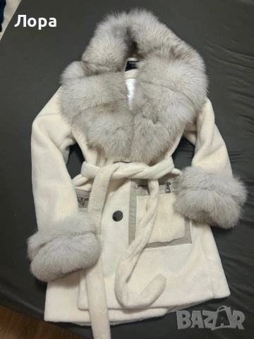 Палто естествен косъм , снимка 2 - Палта, манта - 53079453