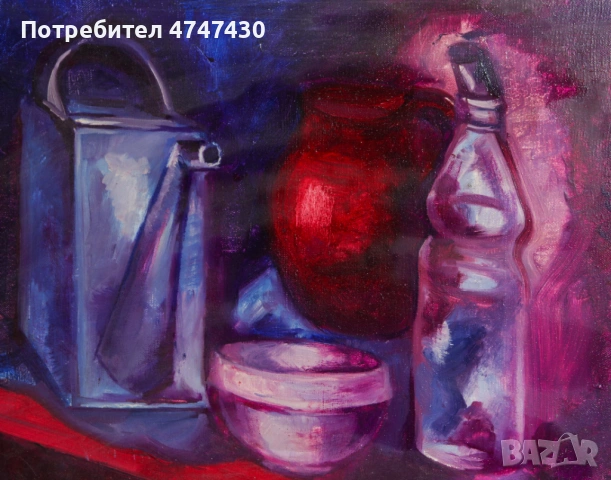 Васил Докев - баща натюрморт картина масло, снимка 7 - Картини - 53646641