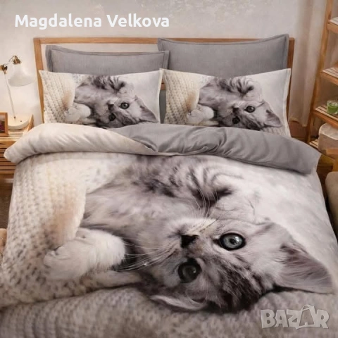 Спално бельо с котета