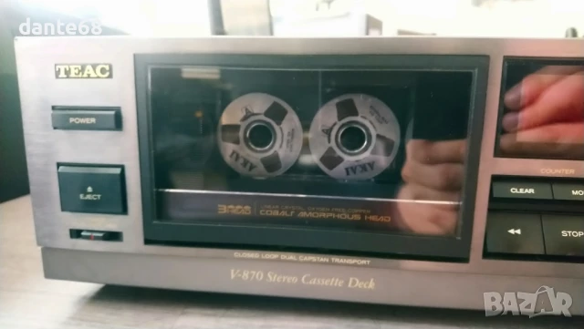 Триглав касетен дек TEAC V-870, снимка 3 - Декове - 50467677