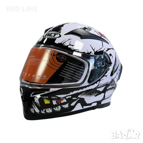 Каска за мотор WLT White, снимка 9 - Аксесоари и консумативи - 50809721