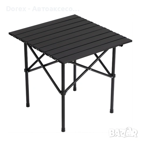 Сгъваема къмпинг маса 55x50 см – алуминиева, компактна и лека за пикник, риболов и къмпинг, снимка 5 - Аксесоари и консумативи - 54215617