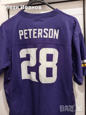 Оригинална фланелка на Минесота Викингс - Ейдриън Питърсън, снимка 2 - Други спортове - 51709112