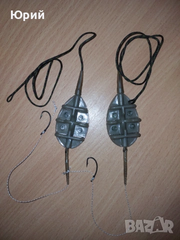 МОНТАЖ С МЕТОД ФИДЕР Flat 20g / 30g / 40g/ 50g, снимка 2 - Други спортове - 53659250