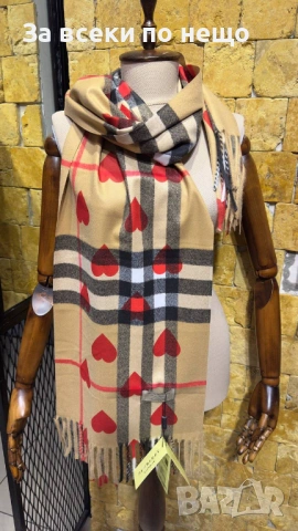 Burberry Унисекс Шал🔝Дамски Шал🔝Мъжки Шал Бърбъри - 2 Налични Цвята Код SK958, снимка 4 - Шалове - 53730054