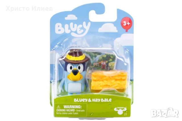 Bluey Блуи комплект фигурка с аксесоари , Блуи с шапка, снимка 4 - Фигурки - 54261278
