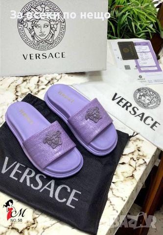 Дамски чехли Versace - Различни цветове Код D489, снимка 5 - Чехли - 46710921