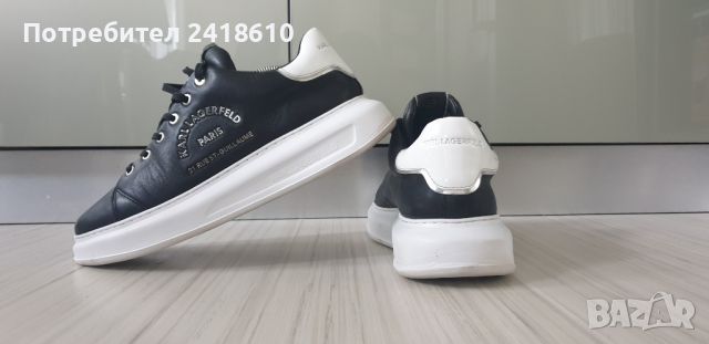 Karl Lagerfeld Leather Mens Size 43/27.5см - 28 UK 9 US 10 ОРИГИНАЛ! Ест . кожа!, снимка 12 - Кецове - 46390870