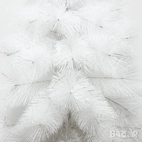 Изкуствена коледна елха - бяла, снимка 3 - Декорация за дома - 51851590