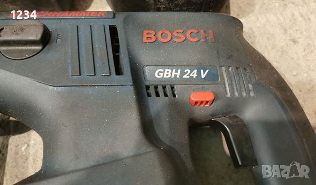 Акумулаторен SDS перфоратор BOSCH GBH 24 със зарядно и 3 батерии, снимка 4 - Други инструменти - 46464471