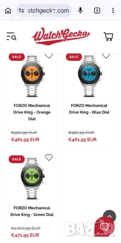Forzo Drive King mechanical chronograph by Geckota, пълен комплект, бартер, снимка 12 - Мъжки - 54283481