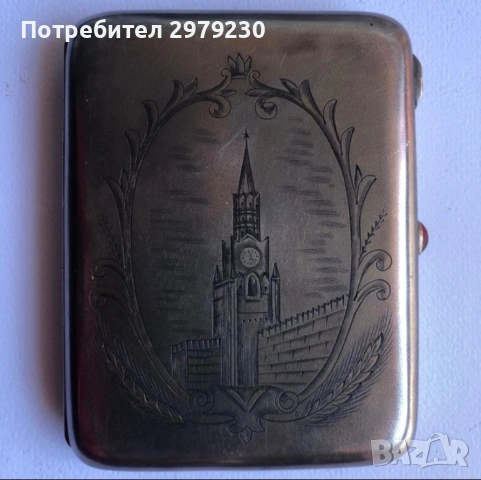 Стара руска табакера золотник сребро 