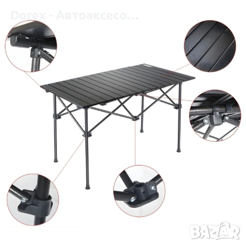 Сгъваема маса за къмпинг 95x55 см, снимка 3 - Аксесоари и консумативи - 54215445