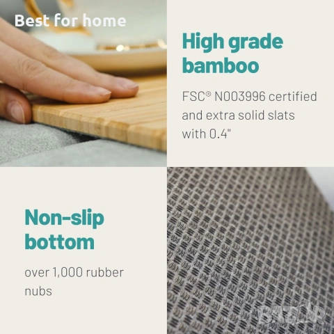 D&D Living® Гъвкава подложка за диван с неплъзгаща се коркова подложка, снимка 5 - Други стоки за дома - 53852599